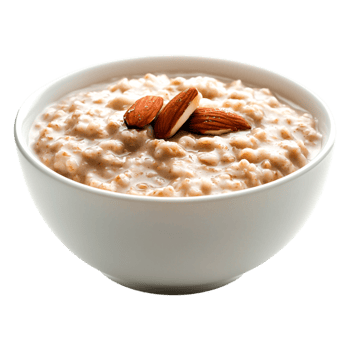 Creamy Oatmeal Bowl with Almonds png