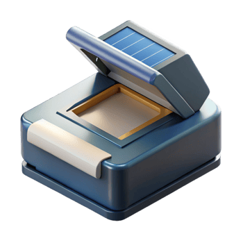 extraordinary classic Scanner with Document Feeder Top View Isolated Cutout authentic png