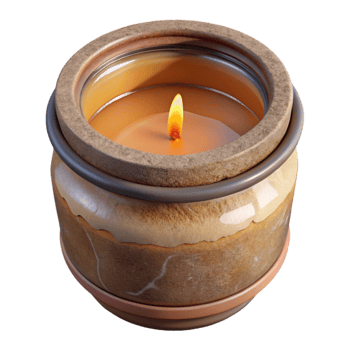 dramatic minimalist Scented Candle Jar Rustic Style Cutout high resolution png