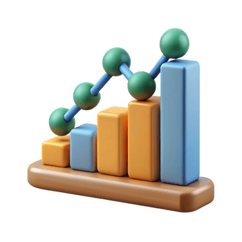 stunning vintage Scientific Graph with Upward Trend Cutout high quality png