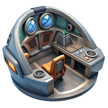 extraordinary creative Sci Fi Spaceship Cockpit View Transparent Background genuine png