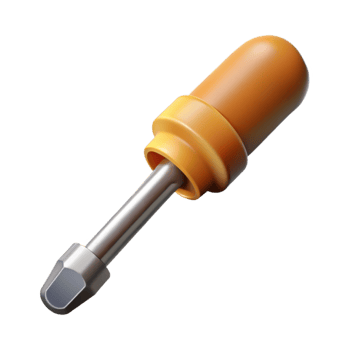 elegant classic Screwdriver Side View Isolated Element professional png