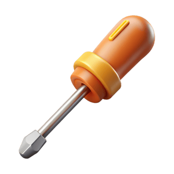 impressive rustic Screwdriver Side View Isolated Element exclusive png