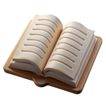 impressive contemporary Script Pages Open Book Isolated professional png