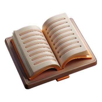 elegant traditional Script Pages Open Book Isolated high quality png