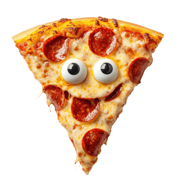 Delicious Pepperoni Pizza Slice on transparent background. png