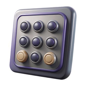 beautiful modern Security System Panel Keypad Buttons Isolated professional png