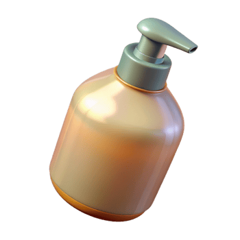 dramatic contemporary Shampoo Bottle Clear Plastic Isolated detailed png