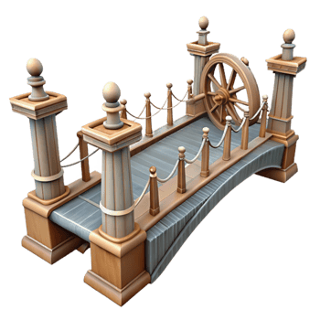 magnificent classic Ship Bridge Transparent Background detailed png