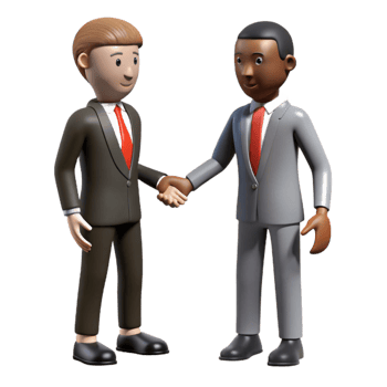 wonderful classic Silhouette Businessman Handshake Isolated png