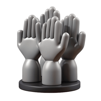 beautiful vintage Silhouette of Audience Clapping Hands Isolated original png