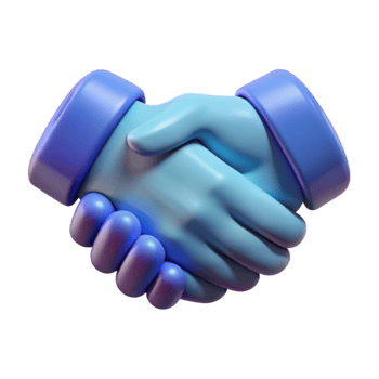 impressive abstract Silhouette of Handshake on Agreement Transparent Background genuine png