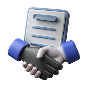 beautiful abstract Silhouette of Handshake on Agreement Transparent Background authentic png