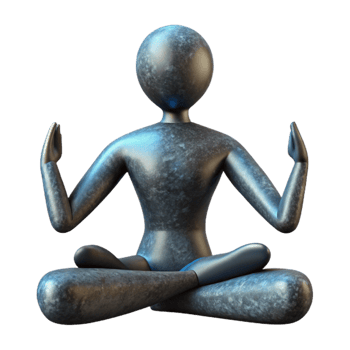 wonderful traditional Silhouette of Person Doing Yoga Cutout Element detailed png