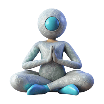 impressive minimalist Silhouette of Person Doing Yoga Cutout Element genuine png