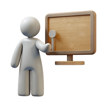 dramatic artistic Silhouette of Person Giving Presentation Cutout premium png