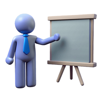 elegant artistic Silhouette of Person Giving Presentation Cutout high resolution png