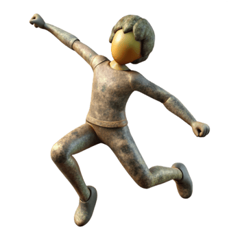stunning traditional Silhouette of Person Jumping Cutout Element detailed png