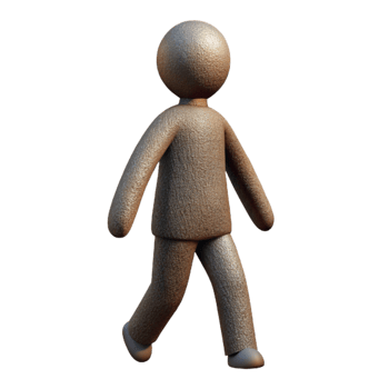 extraordinary minimalist Silhouette of Person Leading Isolated professional png