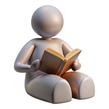 extraordinary modern Silhouette of Person Learning Isolated exclusive png