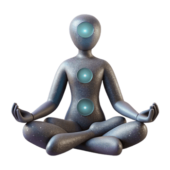 magnificent traditional Silhouette of Person Meditating Under a Tree Cutout Element exclusive png
