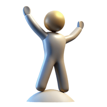 serene minimalist Silhouette of Person Reaching Up Cutout premium png