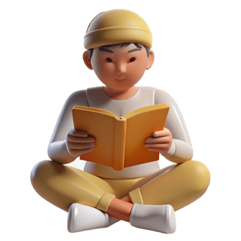 vibrant contemporary Silhouette of Person Reading Transparent Background exclusive png