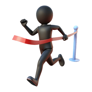wonderful modern Silhouette of Person Running Cutout Element exclusive png