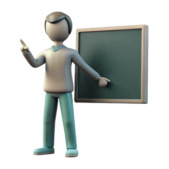 beautiful traditional Silhouette of Person Teaching Transparent high quality png