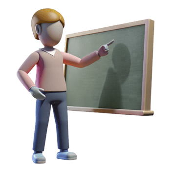 serene minimalist Silhouette of Person Teaching Transparent high resolution png