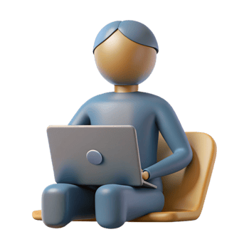 extraordinary vintage Silhouette of Person Working on Laptop Cutout professional png