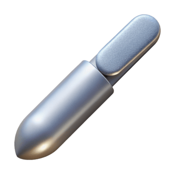 extraordinary abstract Silver Cuticle Pusher Isolated on Transparent high quality png