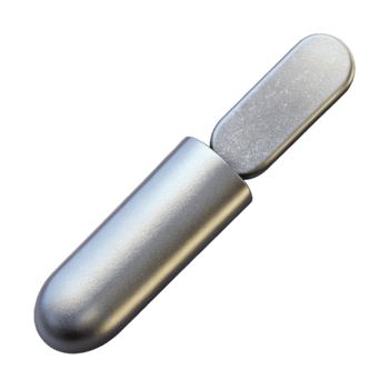 stunning contemporary Silver Cuticle Pusher Isolated on Transparent high resolution png