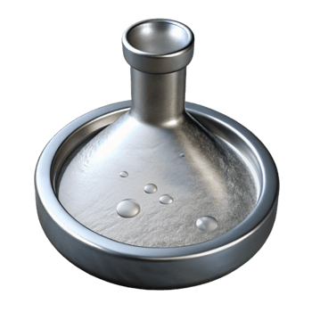 serene rustic Silver Petri Dish Laboratory Equipment Cutout genuine png