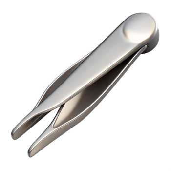 extraordinary minimalist Silver Tweezers Precision Tip Isolated Cutout premium png