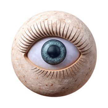 stunning classic Simple Line Art Eye with Long Lashes Cutout exclusive png