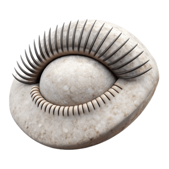 extraordinary creative Simple Line Art Eye with Long Lashes Cutout exclusive png