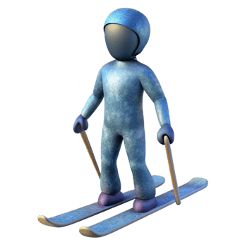 wonderful contemporary Skiing Person Silhouette Side View Cutout high resolution png