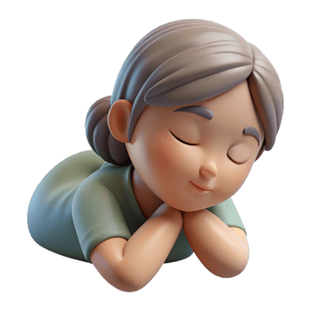 extraordinary creative Sleeping Woman Side View Peaceful Pose Transparent authentic png