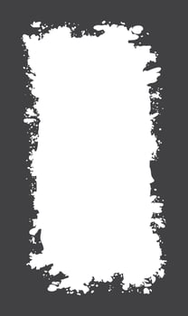 Abstract Black Ink Stain Watercolor Rough Rustic Vertical Frame Banner Background with Copy Space vector