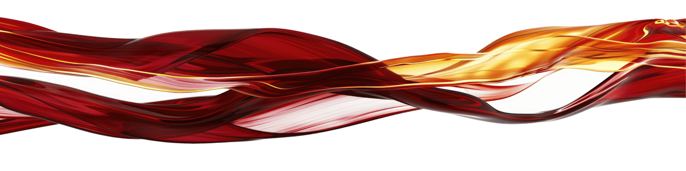 A red and yellow wave of liquid flowing png