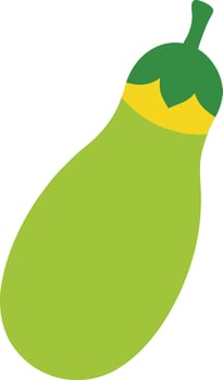 Natural Bottle Gourd Vegetable Silhouette Illustration vector