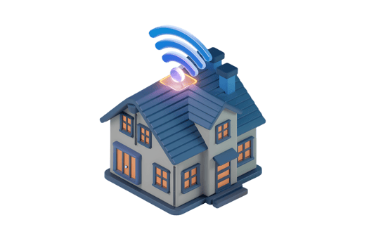 Smart home with wireless connectivity png