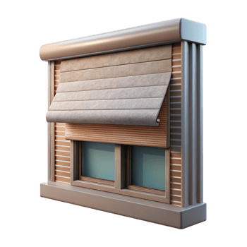 elegant rustic Smart Blinds Closed Position Cutout premium png