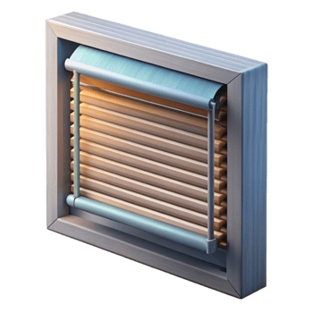 wonderful classic Smart Blinds Fully Open Side View Transparent Background exclusive png