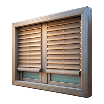 magnificent creative Smart Blinds Halfway Open Isolated on Transparent Background authentic png