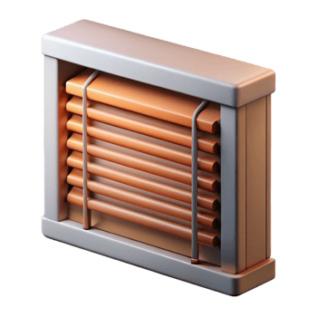 elegant contemporary Smart Blinds Partially Open Side View Transparent Background png