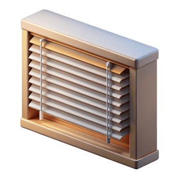 wonderful contemporary Smart Blinds Partially Open Side View Transparent Background original png