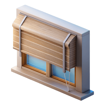 wonderful artistic Smart Blinds Partially Open Side View Transparent Background genuine png