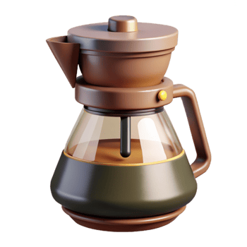 wonderful creative Smart Coffee Maker with Timer Function Cutout original png
